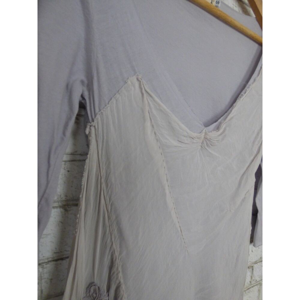 Johnny Was 4 Love and Liberty Lace Trim Pale Lavender Tunic Top S NEW J726 - Picture 3 of 14